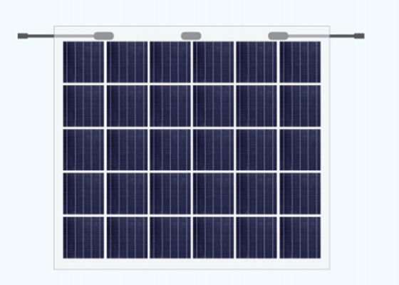 160W Mono Bifacial BIPV Solar Panels PV Compenents Dengan Kaca Laminasi Ganda